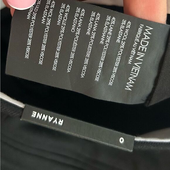 NEW Club Monaco Black Blue Ryanne slim leg Pant Size 0 - Picture 13 of 15